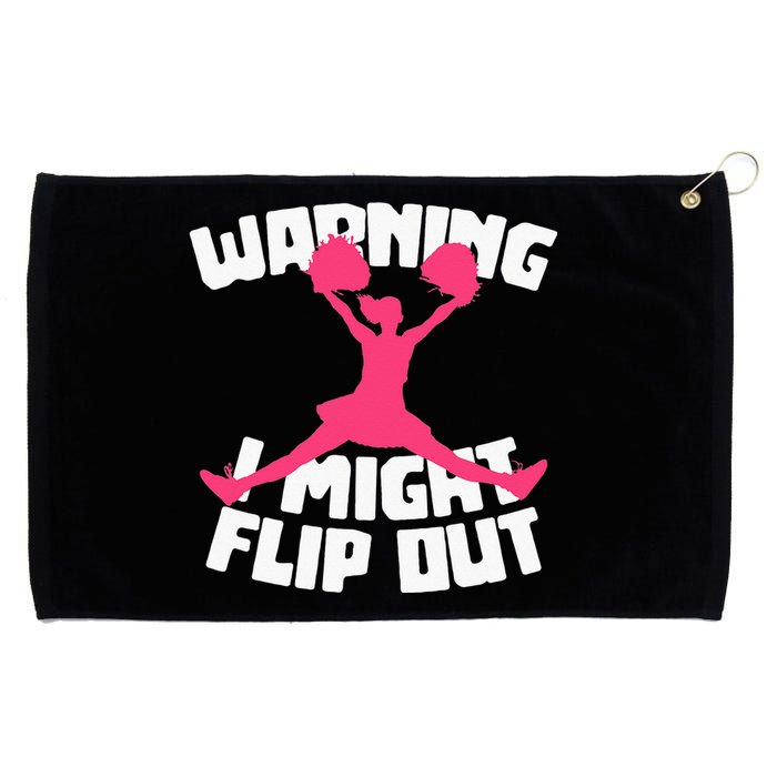 Funny Cheerleader Cheering Cheer Flip Cheerleading Grommeted Golf Towel