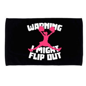 Funny Cheerleader Cheering Cheer Flip Cheerleading Microfiber Hand Towel