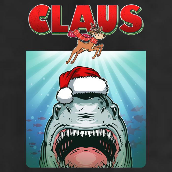 Funny Christmas Claus Shark Reindeer Cool Comfort Performance Bucket Hat