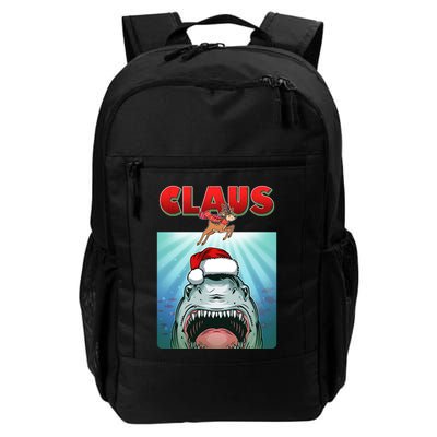 Funny Christmas Claus Shark Reindeer Backpack
