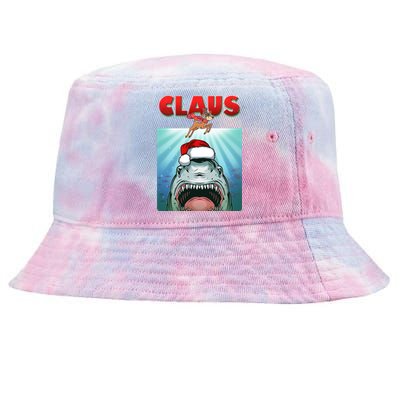 Funny Christmas Claus Shark Reindeer Tie-Dyed Bucket Hat