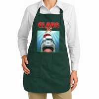Funny Christmas Claus Shark Reindeer Apron
