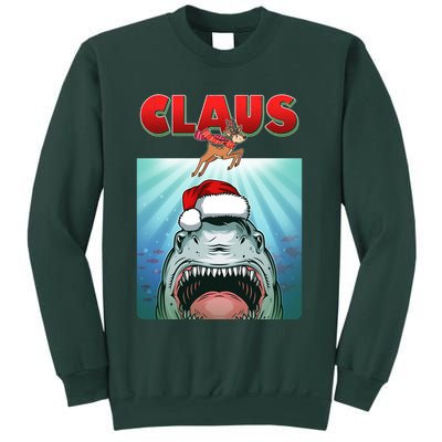 Funny Christmas Claus Shark Reindeer Sweatshirt