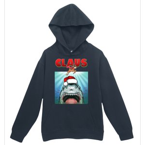 Funny Christmas Claus Shark Reindeer Urban Pullover Hoodie