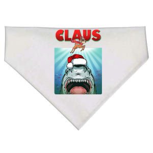 Funny Christmas Claus Shark Reindeer USA-Made Doggie Bandana