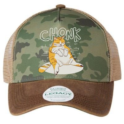 Fat Cat Chonk Scale Chonky Meme Chonker Cat Legacy Tie Dye Trucker Hat