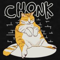 Fat Cat Chonk Scale Chonky Meme Chonker Cat Ladies PosiCharge Tri-Blend Wicking Tank
