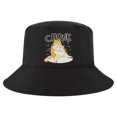 Fat Cat Chonk Scale Chonky Meme Chonker Cat Cool Comfort Performance Bucket Hat