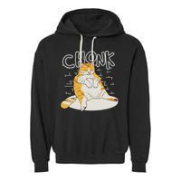 Fat Cat Chonk Scale Chonky Meme Chonker Cat Garment-Dyed Fleece Hoodie
