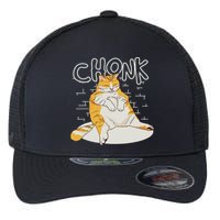 Fat Cat Chonk Scale Chonky Meme Chonker Cat Flexfit Unipanel Trucker Cap