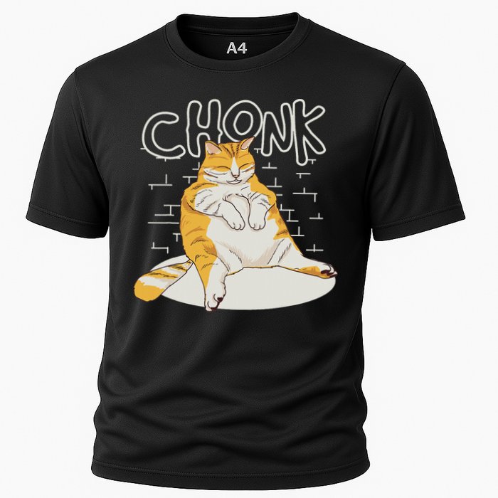 Fat Cat Chonk Scale Chonky Meme Chonker Cat Performance Shirt