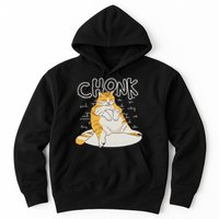 Fat Cat Chonk Scale Chonky Meme Chonker Cat Hoodie