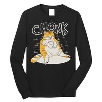 Fat Cat Chonk Scale Chonky Meme Chonker Cat Long Sleeve Shirt
