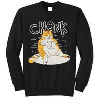 Fat Cat Chonk Scale Chonky Meme Chonker Cat Sweatshirt