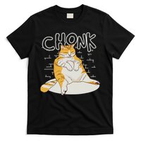 Fat Cat Chonk Scale Chonky Meme Chonker Cat T-Shirt