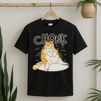 Fat Cat Chonk Scale Chonky Meme Chonker Cat T-Shirt