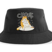 Fat Cat Chonk Scale Chonky Meme Chonker Cat Sustainable Bucket Hat