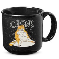 Fat Cat Chonk Scale Chonky Meme Chonker Cat 15oz Campfire Ceramic Mug