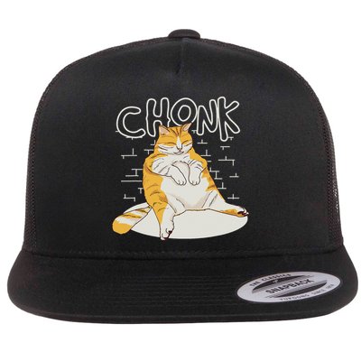 Fat Cat Chonk Scale Chonky Meme Chonker Cat Flatbill Hat