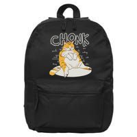 Fat Cat Chonk Scale Chonky Meme Chonker Cat 16 in Basic Backpack