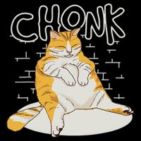 Fat Cat Chonk Scale Chonky Meme Chonker Cat 16 in Basic Backpack