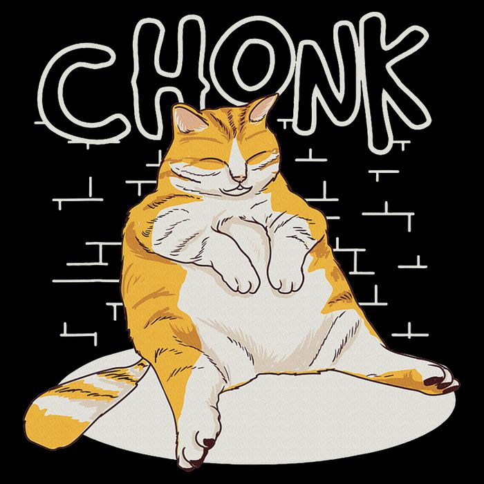 Fat Cat Chonk Scale Chonky Meme Chonker Cat 16 in Basic Backpack