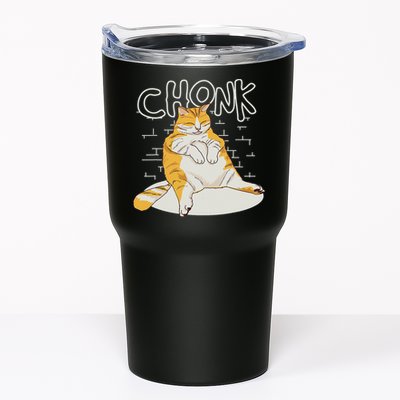 Fat Cat Chonk Scale Chonky Meme Chonker Cat Tumbler