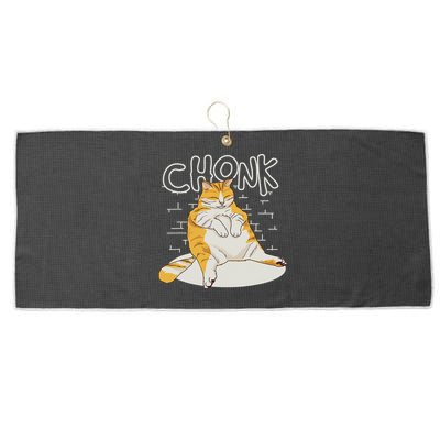 Fat Cat Chonk Scale Chonky Meme Chonker Cat Large Microfiber Waffle Golf Towel