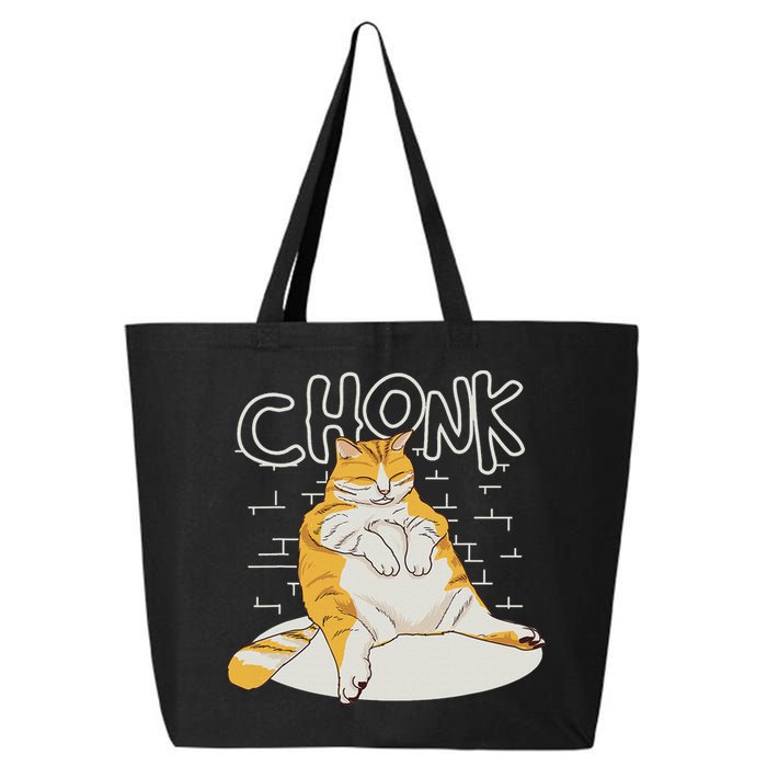 Fat Cat Chonk Scale Chonky Meme Chonker Cat 25L Jumbo Tote