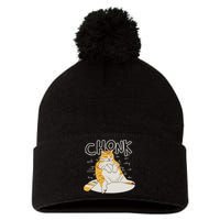 Fat Cat Chonk Scale Chonky Meme Chonker Cat Pom Pom 12in Knit Beanie