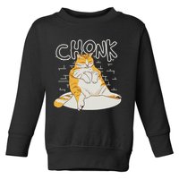 Fat Cat Chonk Scale Chonky Meme Chonker Cat Toddler Sweatshirt