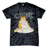 Fat Cat Chonk Scale Chonky Meme Chonker Cat Tie-Dye T-Shirt