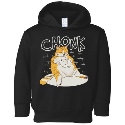 Fat Cat Chonk Scale Chonky Meme Chonker Cat Toddler Hoodie