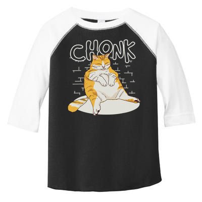 Fat Cat Chonk Scale Chonky Meme Chonker Cat Toddler Fine Jersey T-Shirt
