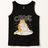Fat Cat Chonk Scale Chonky Meme Chonker Cat Tank Top