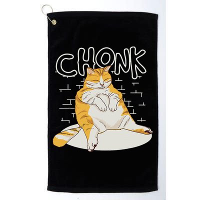 Fat Cat Chonk Scale Chonky Meme Chonker Cat Golf Towel