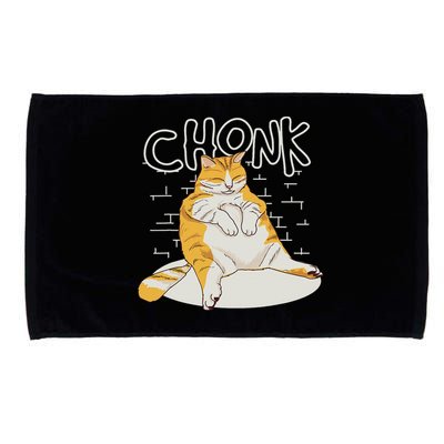 Fat Cat Chonk Scale Chonky Meme Chonker Cat Microfiber Hand Towel