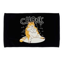 Fat Cat Chonk Scale Chonky Meme Chonker Cat Microfiber Hand Towel