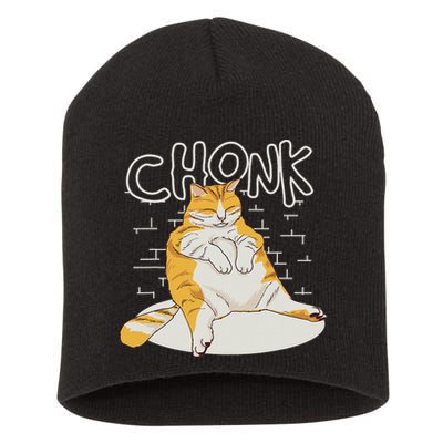 Fat Cat Chonk Scale Chonky Meme Chonker Cat Short Acrylic Beanie