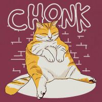 Fat Cat Chonk Scale Chonky Meme Chonker Cat 16oz Travel Tumbler