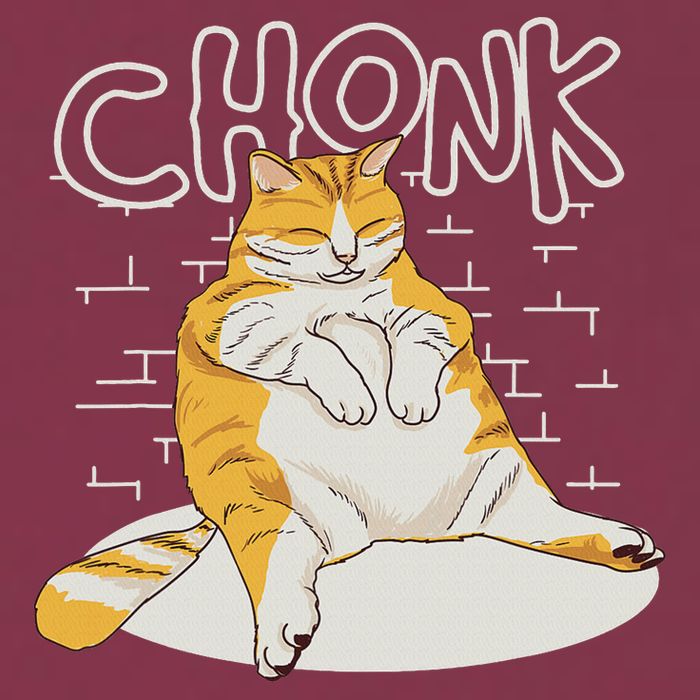 Fat Cat Chonk Scale Chonky Meme Chonker Cat 16oz Travel Tumbler