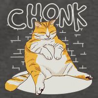 Fat Cat Chonk Scale Chonky Meme Chonker Cat Vector Backpack