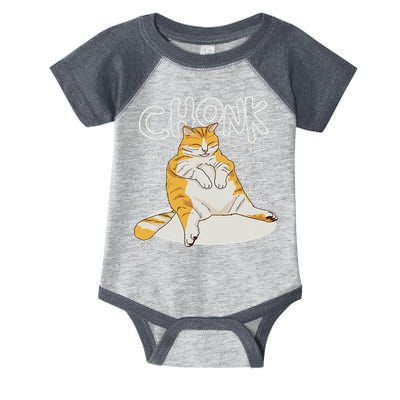 Fat Cat Chonk Scale Chonky Meme Chonker Cat Infant Baby Jersey Bodysuit