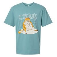 Fat Cat Chonk Scale Chonky Meme Chonker Cat Sueded Cloud Jersey T-Shirt