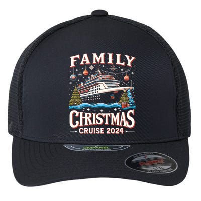 Family Christmas Cruise Squad 2024 Funny Family Trip Xmas Cool Gift Flexfit Unipanel Trucker Cap