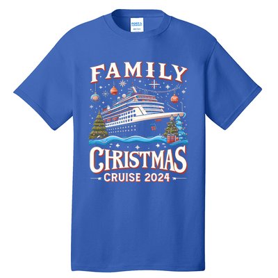 Family Christmas Cruise Squad 2024 Funny Family Trip Xmas Cool Gift Tall T-Shirt