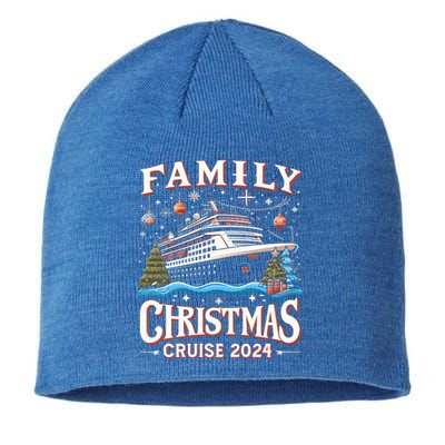 Family Christmas Cruise Squad 2024 Funny Family Trip Xmas Cool Gift Sustainable Beanie