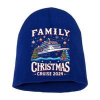 Family Christmas Cruise Squad 2024 Funny Family Trip Xmas Cool Gift Short Acrylic Beanie