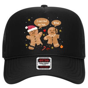 Funny Christmas Cookie Gingerbread Oh Snap Baking Team Baker High Crown Mesh Back Trucker Hat