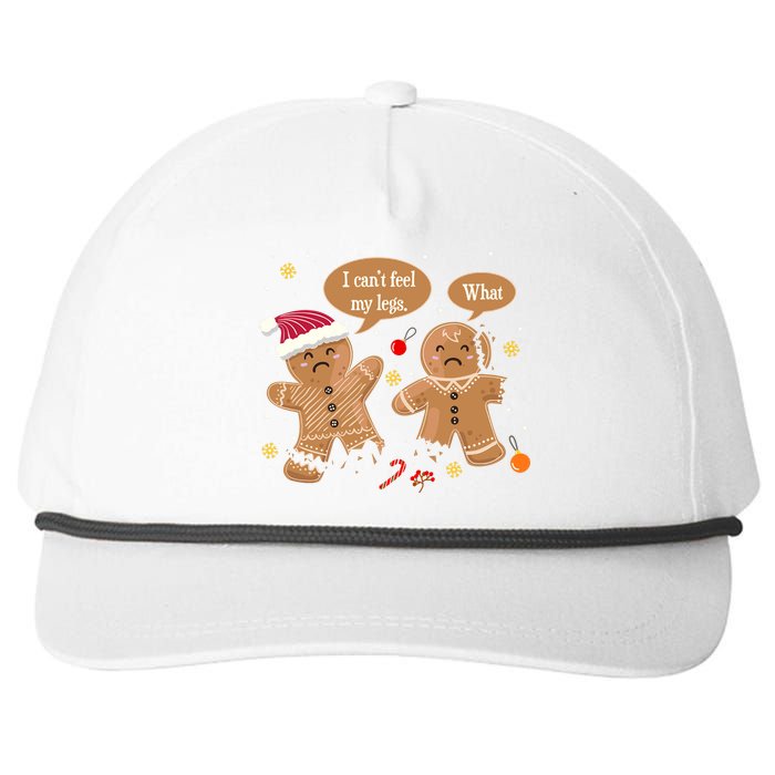 Funny Christmas Cookie Gingerbread Oh Snap Baking Team Baker Snapback Five-Panel Rope Hat